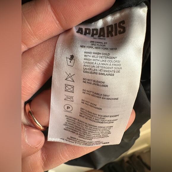 APPARIS Stevie Quilted Faux Leather Shirt Jacket XS NWT - Picture 13 of 14